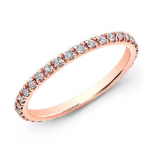 14KT Rose Gold Diamond Eternity Stacking Ring
