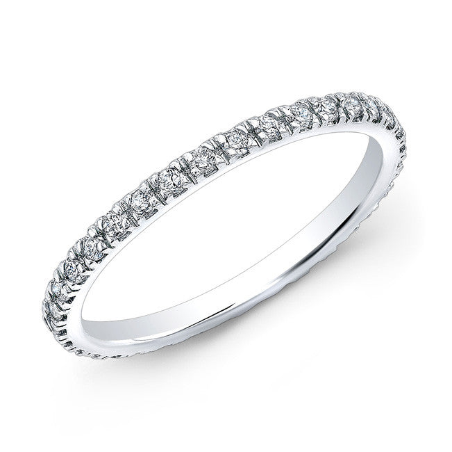 14KT White Gold Diamond Luxe Eternity Stacking Ring