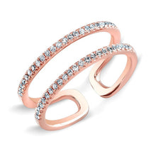 14KT Rose Gold Diamond Knuckle Ring