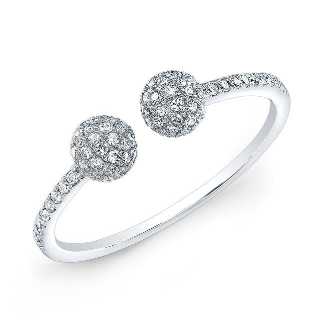 14KT White Gold Diamond Party Ring