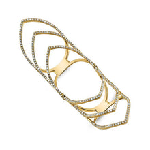 14KT Yellow Gold Diamond Wing Hinge Ring