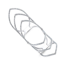 14KT White Gold Diamond Gwen S Wing Hinge Ring