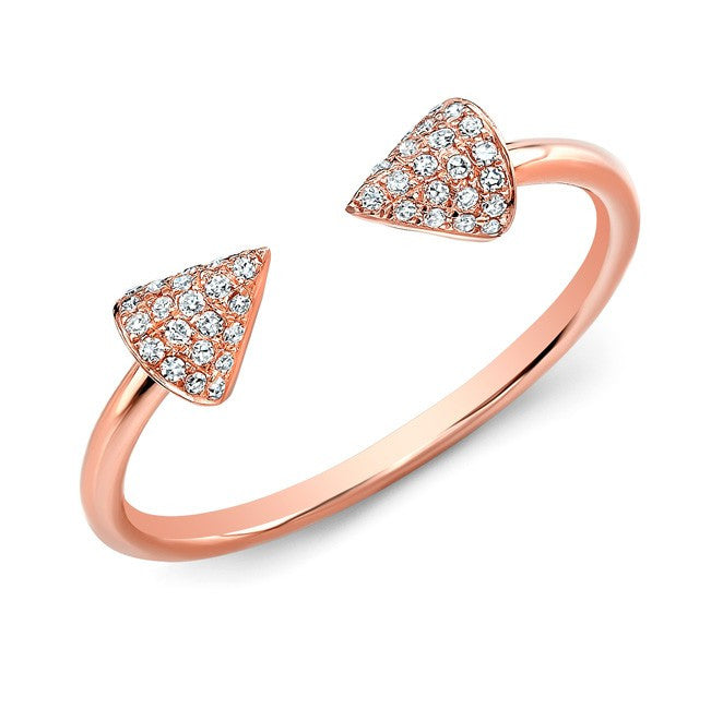 14KT Rose Gold Diamond Taurus Ring
