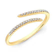 14KT Yellow Gold Diamond Open Embrace Ring