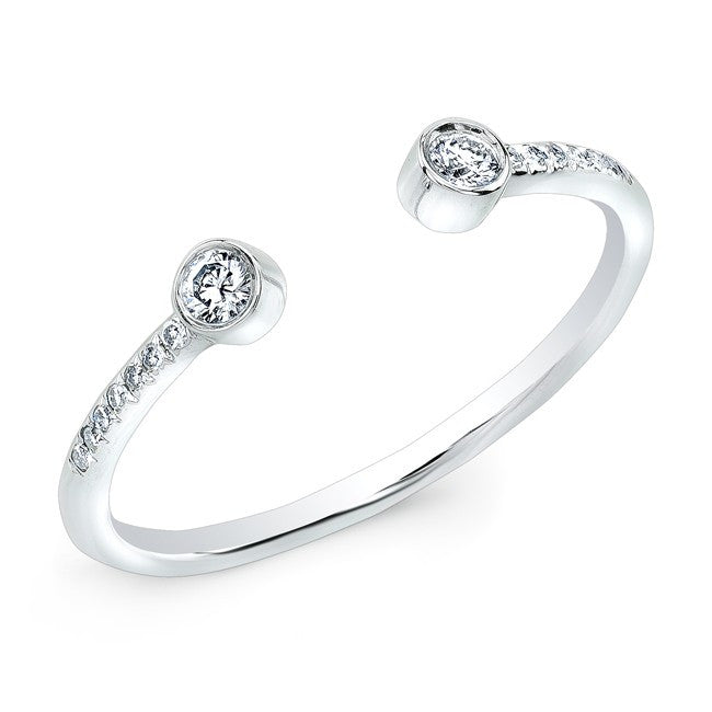 14KT White Gold Diamond Circuit Ring
