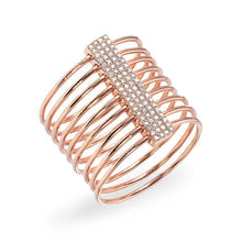 14KT Rose Gold Diamond Slink Ring