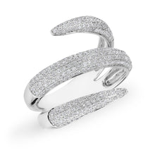 14KT White Gold Diamond Claw Wrap Diamond Ring