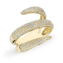 14KT Yellow Gold Diamond Claw Wrap Diamond Ring