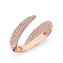 14KT Rose Gold Diamond Horn Embrace Ring