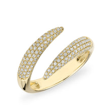 14KT Yellow Gold Diamond Horn Embrace Ring