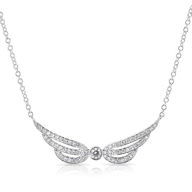 14KT White Gold Diamond Heavenly Necklace