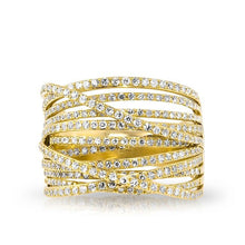 14KT Yellow Gold Diamond Wire Ring