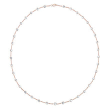 14KT Rose Gold Precious Topaz 20"  Necklace
