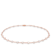 14KT Rose Gold Precious Topaz 14.5" Choker Necklace