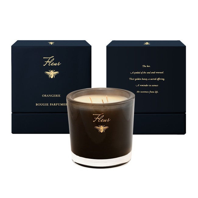 Fleur 3 Wick Candle - Blance Noir Collection