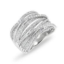 14KT White Gold Diamond Wire Ring