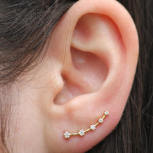 14KT Yellow Gold Diamond Organic Ear Cuff