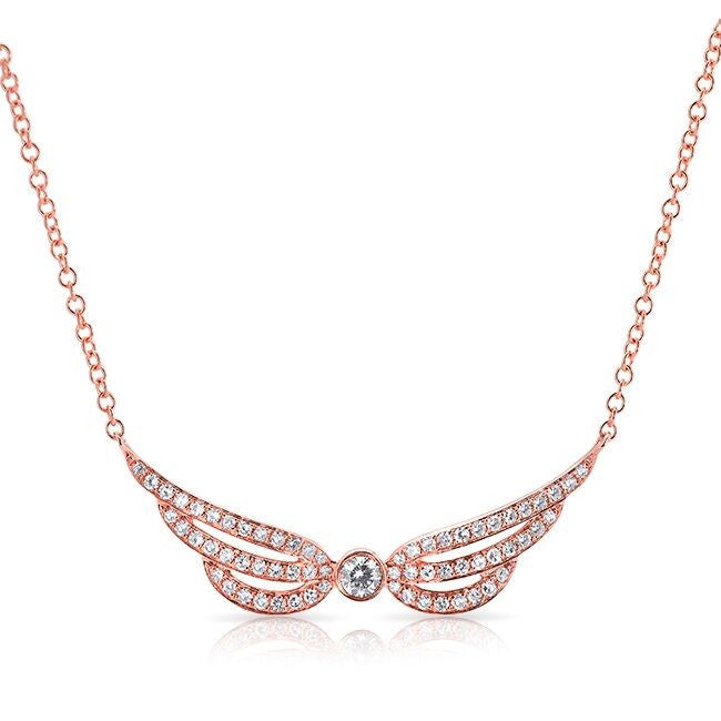 14KT Rose Gold Diamond Heavenly Necklace