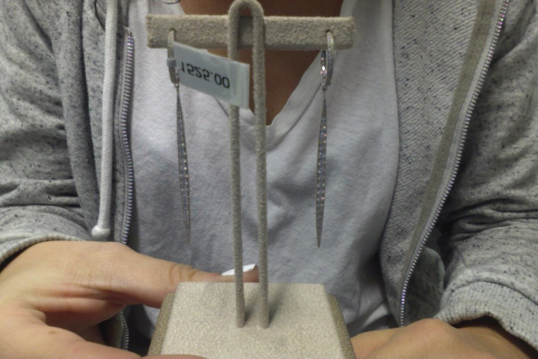 14KT White Gold Diamond Allure Earrings