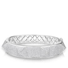 14KT White Gold Diamond Reve Bangle Bracelet