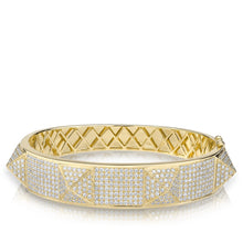 14KT Yellow Gold Diamond Reve Bangle Bracelet