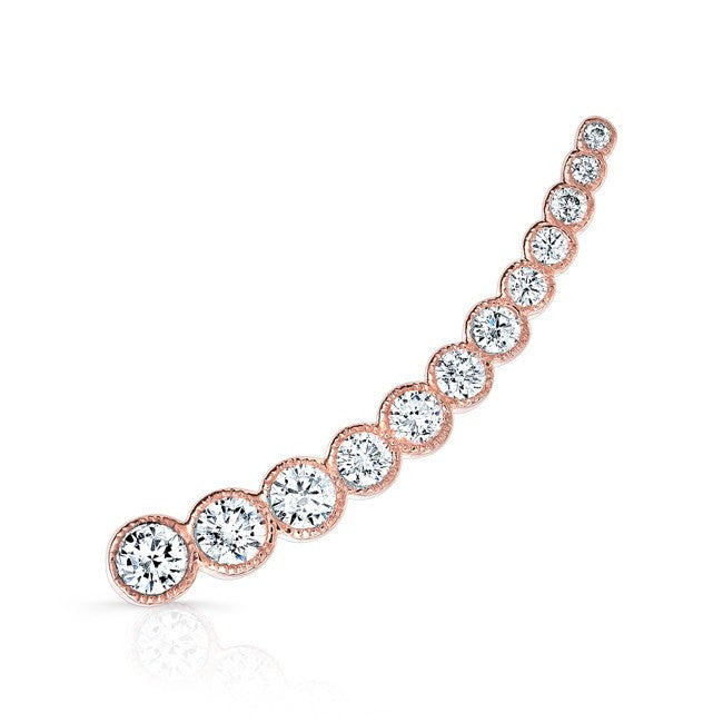 14KT Rose Gold Diamond Luxe Shooting Star Ear Cuff