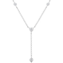 14KT White Gold Diamond Lauren Lariat Necklace