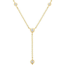14KT Yellow Gold Diamond Lauren Lariat Necklace