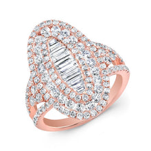 14KT Rose Gold Baguette Diamond Era Ring