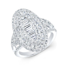 14KT White Gold Baguette Diamond Era Ring