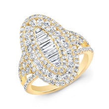 14KT Yellow Gold Baguette Diamond Era Ring
