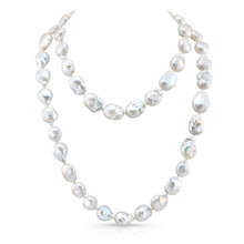 Large White Baroque Pearl Necklace