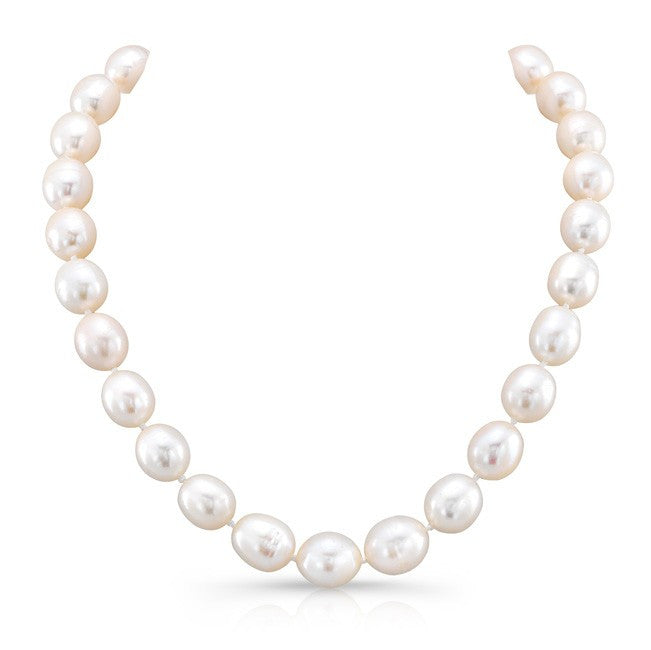 White Pearl Choker Necklace With Clasp