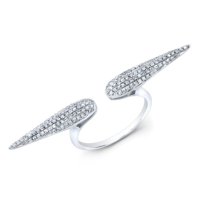 14KT White Gold Diamond Rowdy Ring