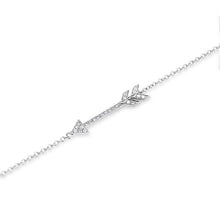 14KT White Gold Diamond Arrow Bracelet