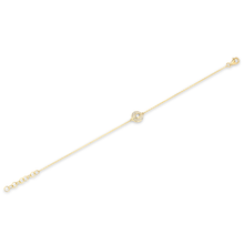 14KT Yellow Gold Diamond Mini Evil-Eye Bracelet