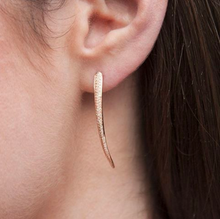 14KT Rose Gold Diamond Talon Earrings