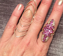 14KT Yellow Gold Diamond Wing Hinge Ring