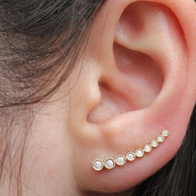 14KT Yellow Gold Diamond Shooting Star Ear Cuff