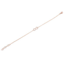 14KT Rose Gold Diamond Small Infinity Bracelet