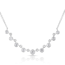 14KT White Gold Diamond Diana Necklace