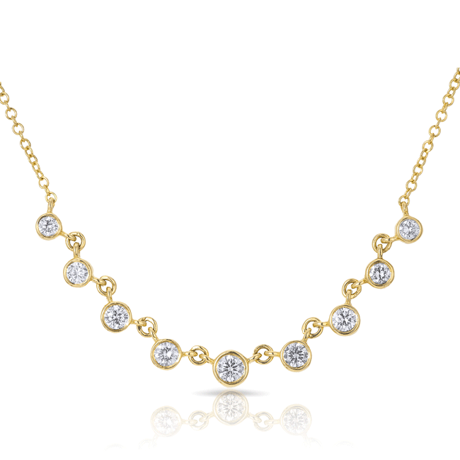 14KT Yellow Gold Diamond Diana Necklace