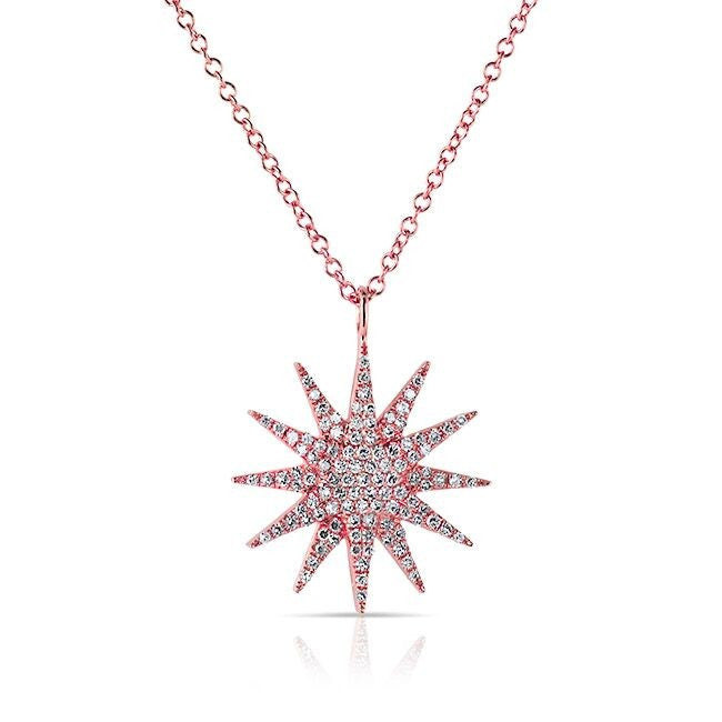 14KT Rose Gold Diamond Glimmer Necklace