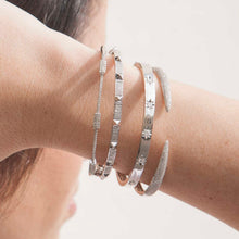 14KT Rose Gold Diamond Horn Bangle