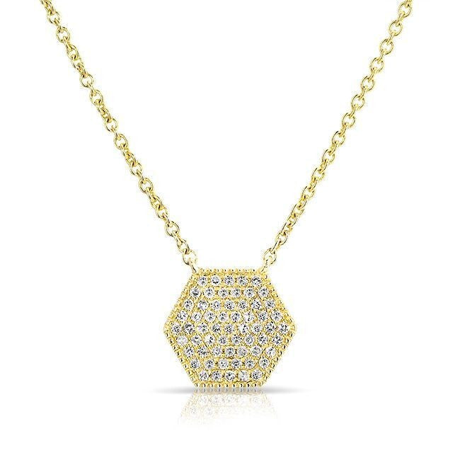 14KT Yellow Gold Diamond Honey Necklace