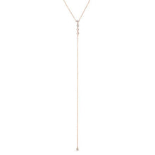 14KT Rose Gold Diamond Hazel Lariat Necklace