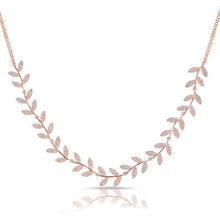 14KT Rose Gold Diamond Ivy Necklace
