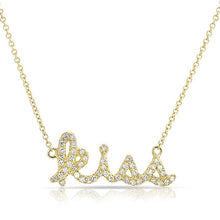 14KT Yellow Gold Diamond Kiss Necklace