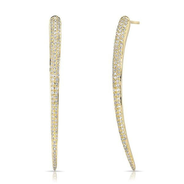 14KT Yellow Gold Diamond Talon Earrings
