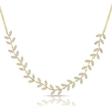 14KT Yellow Gold Diamond Ivy Necklace